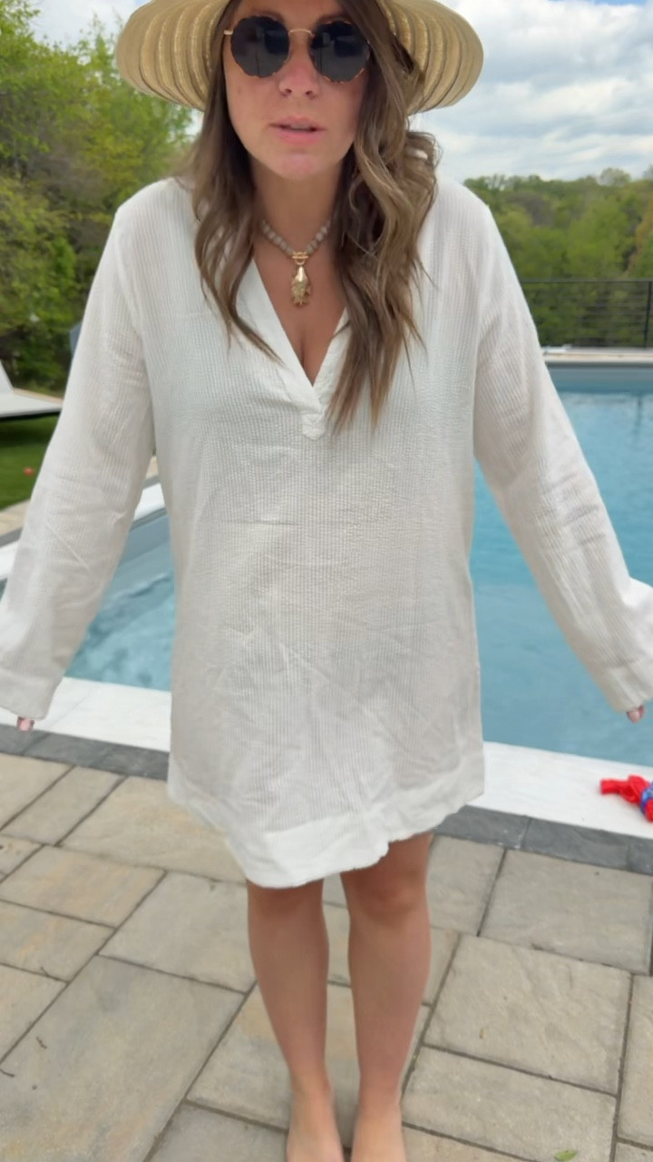 Went in for one thing @Target and ended up with a whole swim look! Grabbed this adorable hat to wear by the pool, love the material of this coverup! 

#LTKSeasonal #LTKootd #LTKSwim
