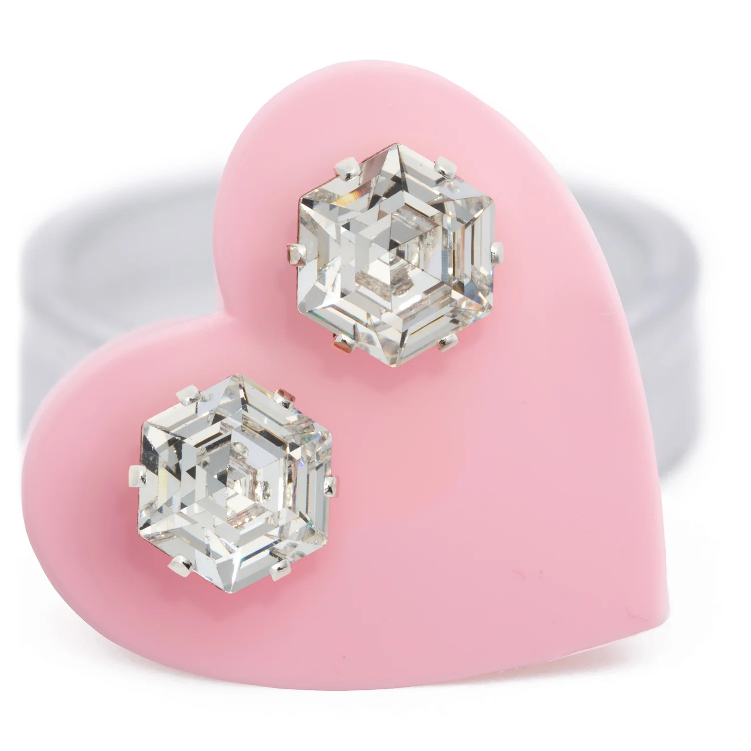 Vintage Clear Mini Hexagon | JoJo Loves You