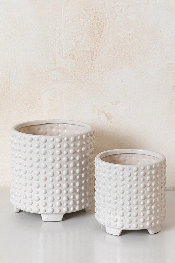 Simple Life Textured Planter Set | Cura Home