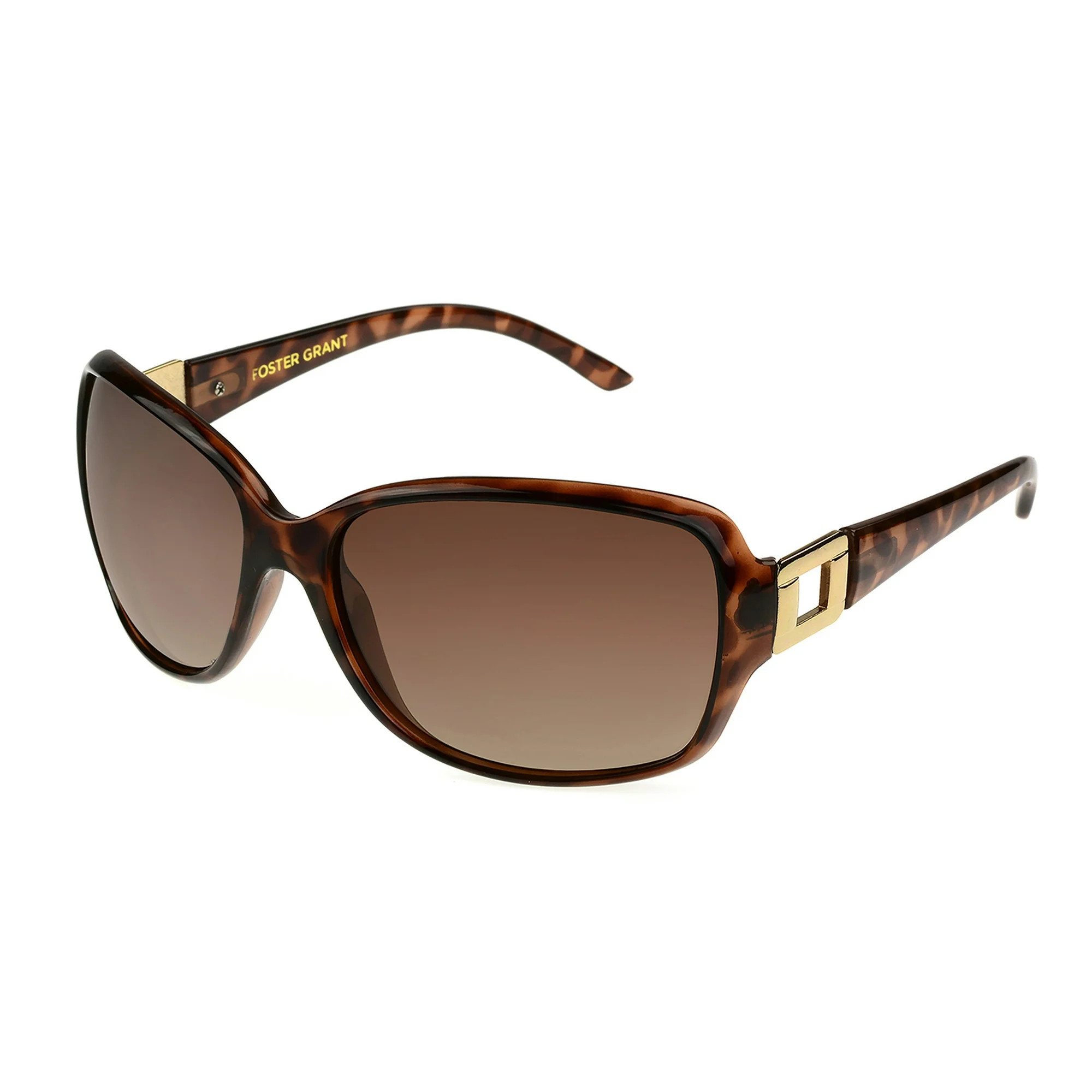 Foster Grant Women's Square Fashion Sunglasses Tortoise | Walmart (US)