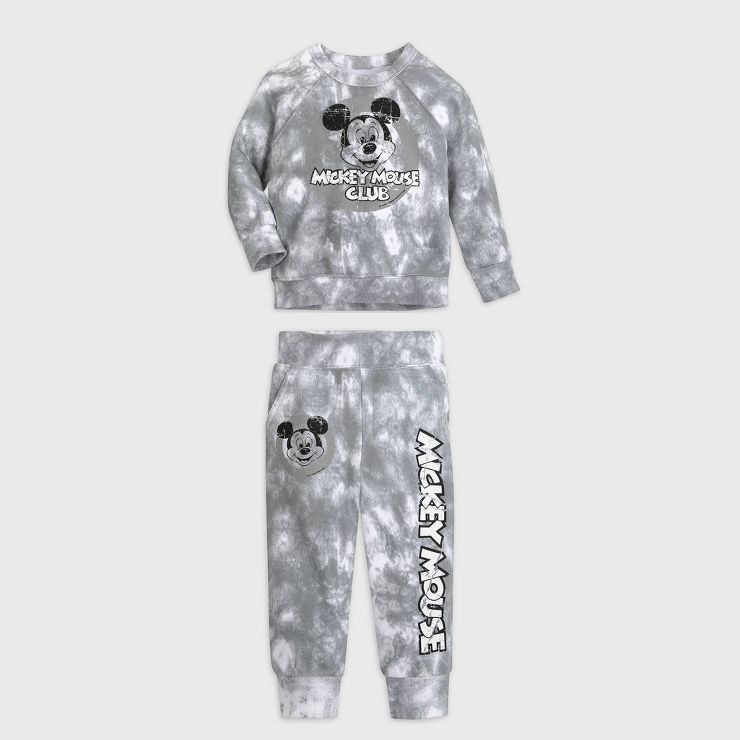 Baby Boys' Disney Mickey Mouse Top & Bottom Set - Gray - Disney Store | Target