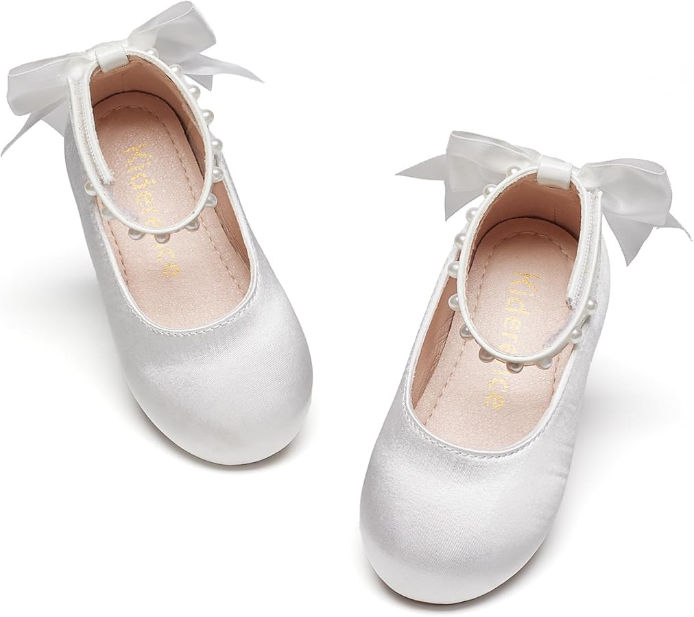 Kiderence Toddler Girls Dress Shoes Little Kids Mary Janes Ballet Flats Toddler | Amazon (US)