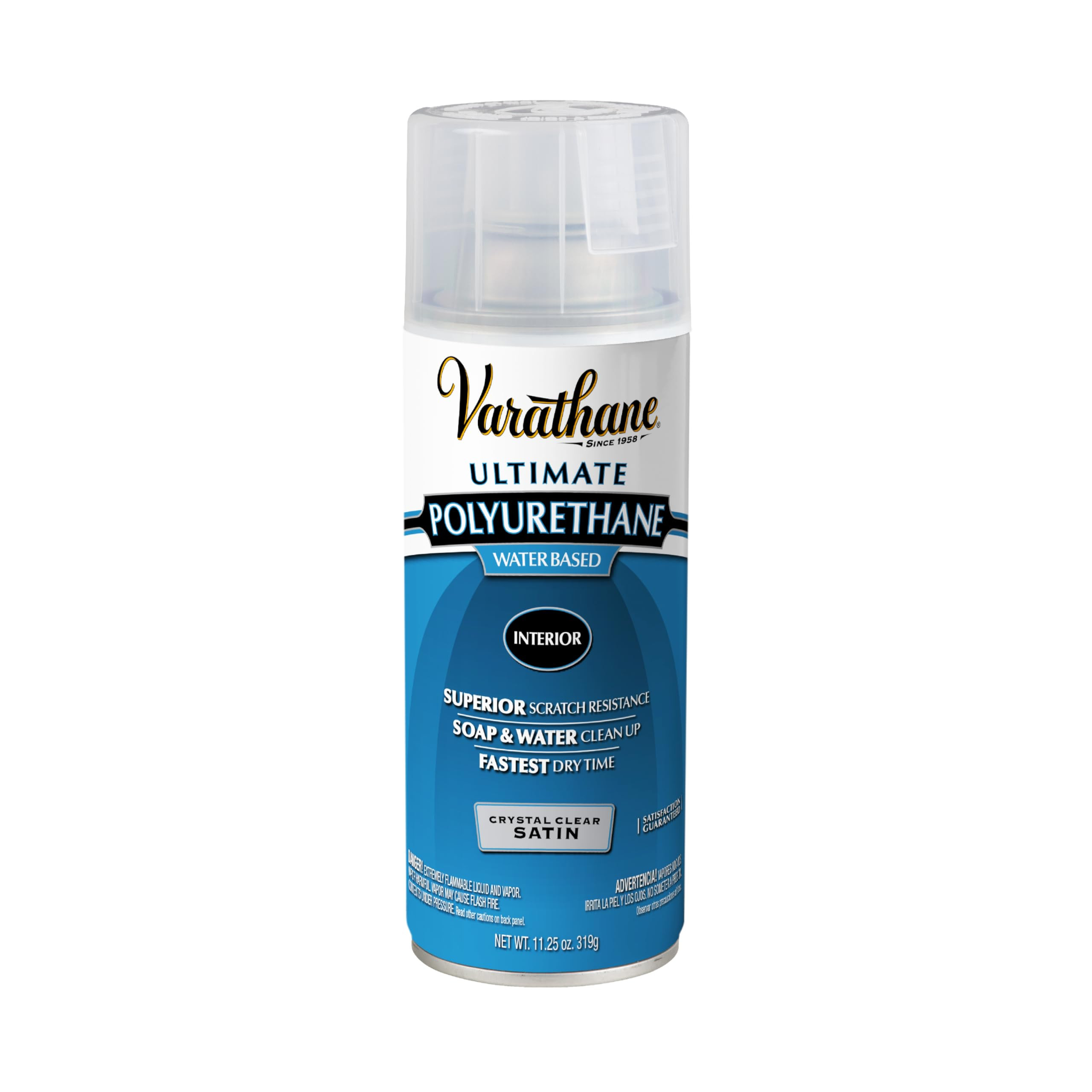 Varathane Water-Based Crystal-Clear Ultimate Polyurethane Spray | Interior Wood Protection | Fast... | Amazon (US)