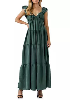 Free The Roses Maxi Sweetheart With Raw Edge Details | Belk