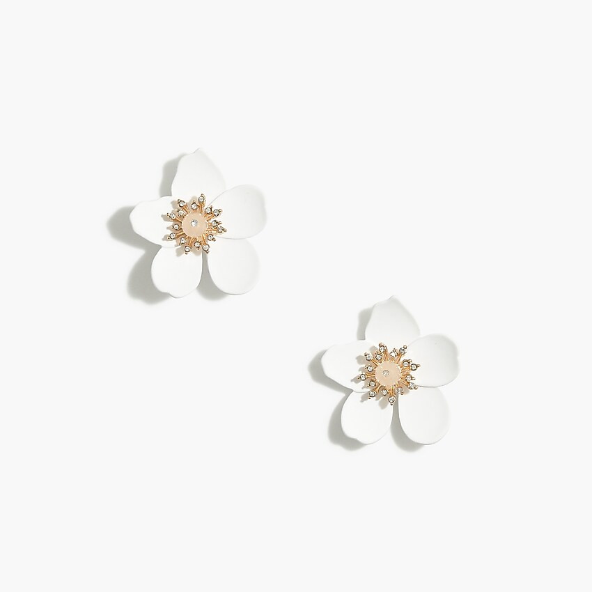 Floral statement stud earrings | J.Crew Factory