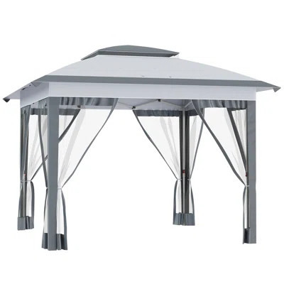 Outsunny Pop Up Canopy Tent with Netting | Wayfair North America