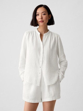 Crinkle Gauze Shirt | Gap (US)