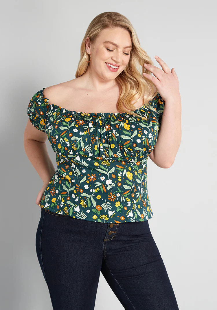 ModCloth x Collectif Only For Daisy Clover Off-Shoulder Top | ModCloth