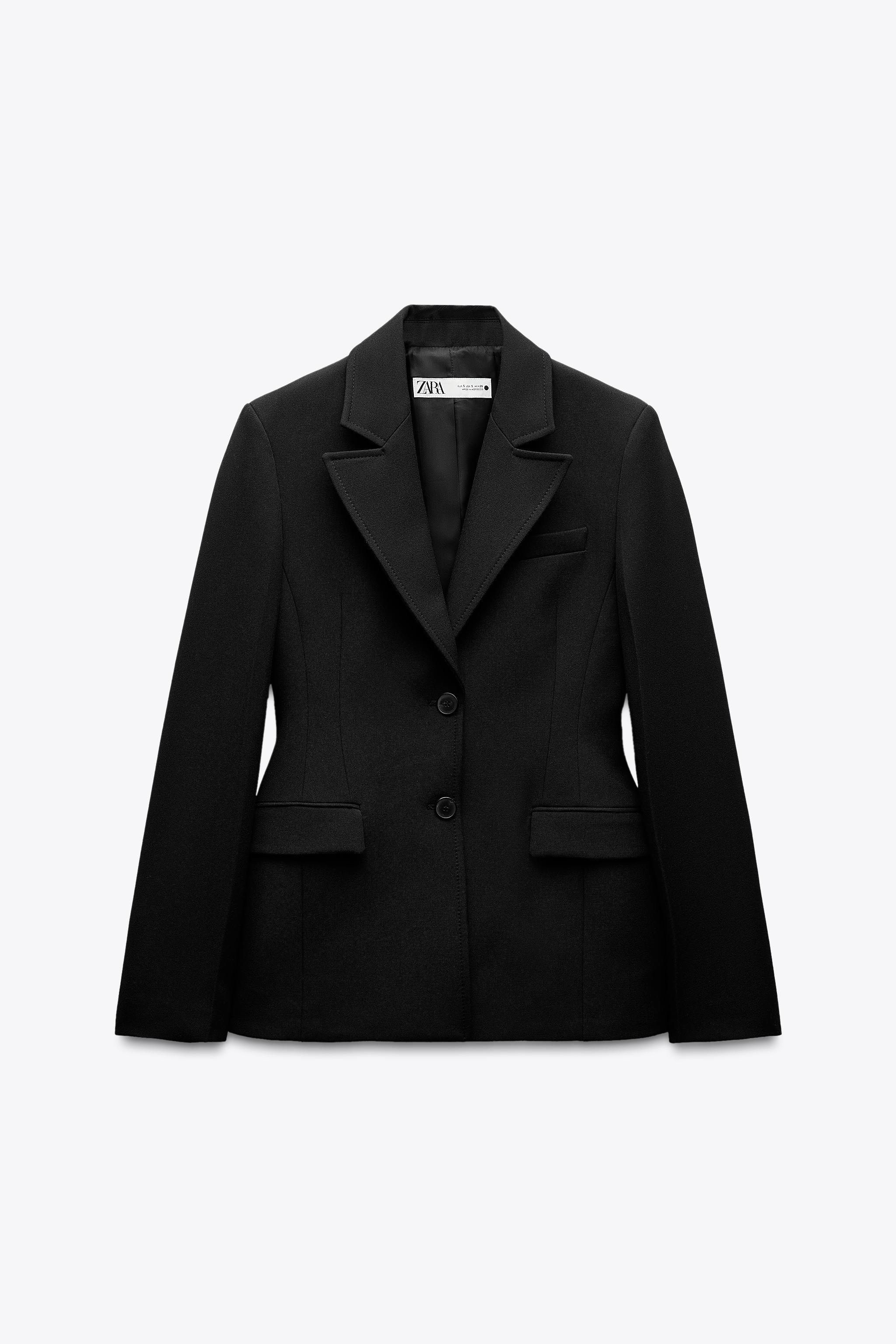 FITTED BLAZER WITH SHOULDER PADS ZW COLLECTION | Zara US