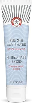 First Aid Beauty Pure Skin Face Cleanser, Sensitive Skin Cream Cleanser with Antioxidant Booster,... | Amazon (US)