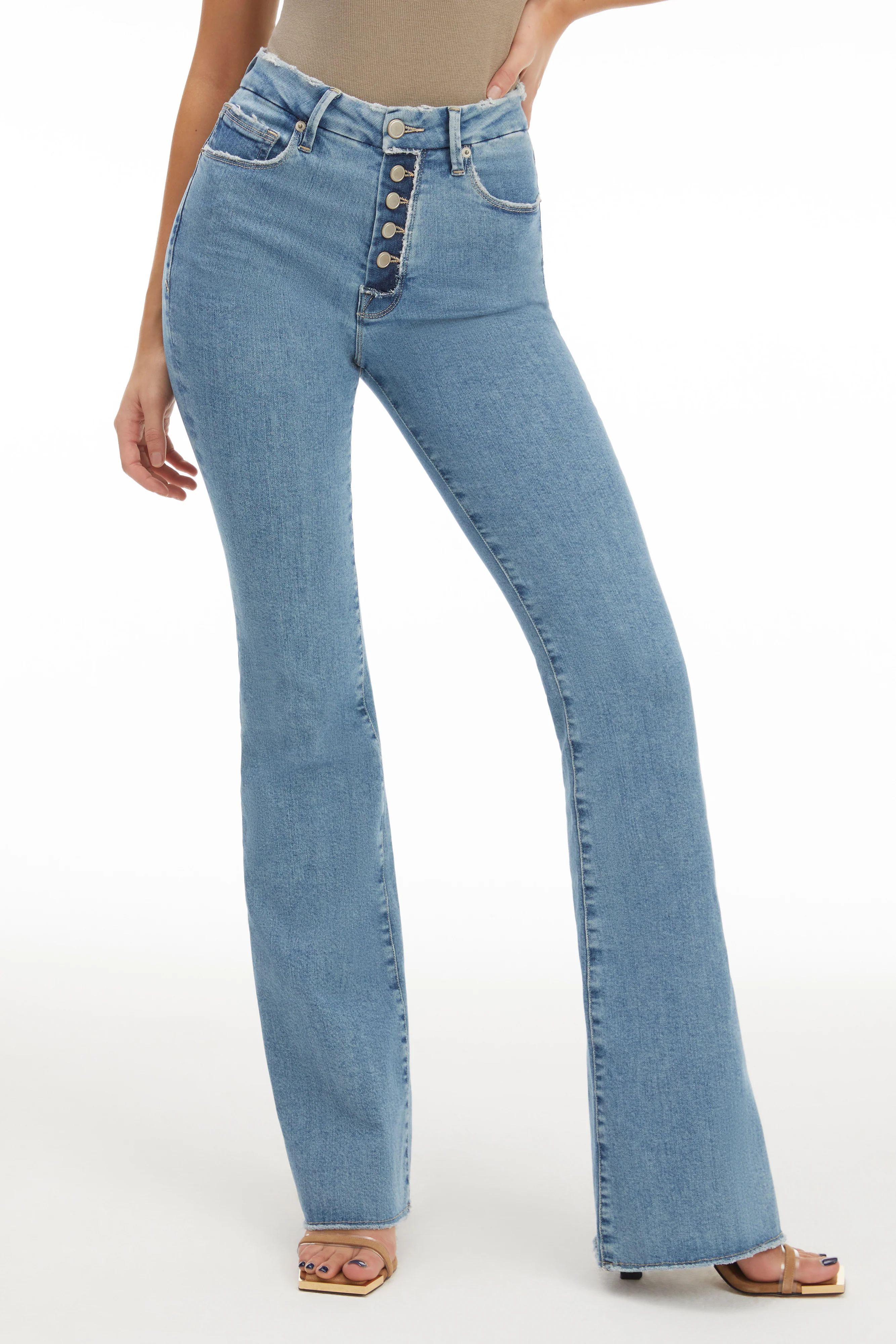 GOOD FLARE JEANS | BLUE670 | Good American