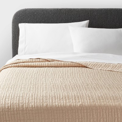 Full/Queen TENCEL® Quilt Khaki - Threshold™ | Target