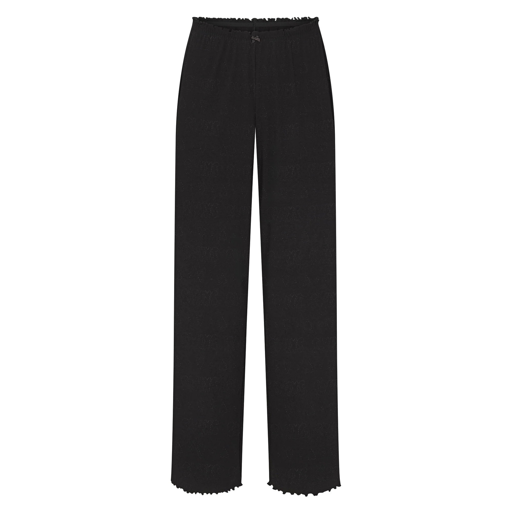 LOGO POINTELLE STRAIGHT LEG PANT | SOOT | SKIMS | SKIMS (US)