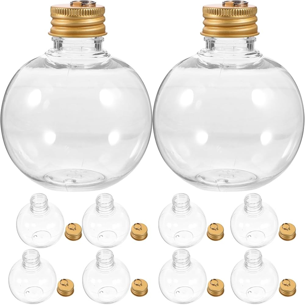 Baluue Christmas Drink Balls 10pcs Clear Christmas Booze Balls 150ml Tree Fillable Ornaments Wate... | Amazon (US)