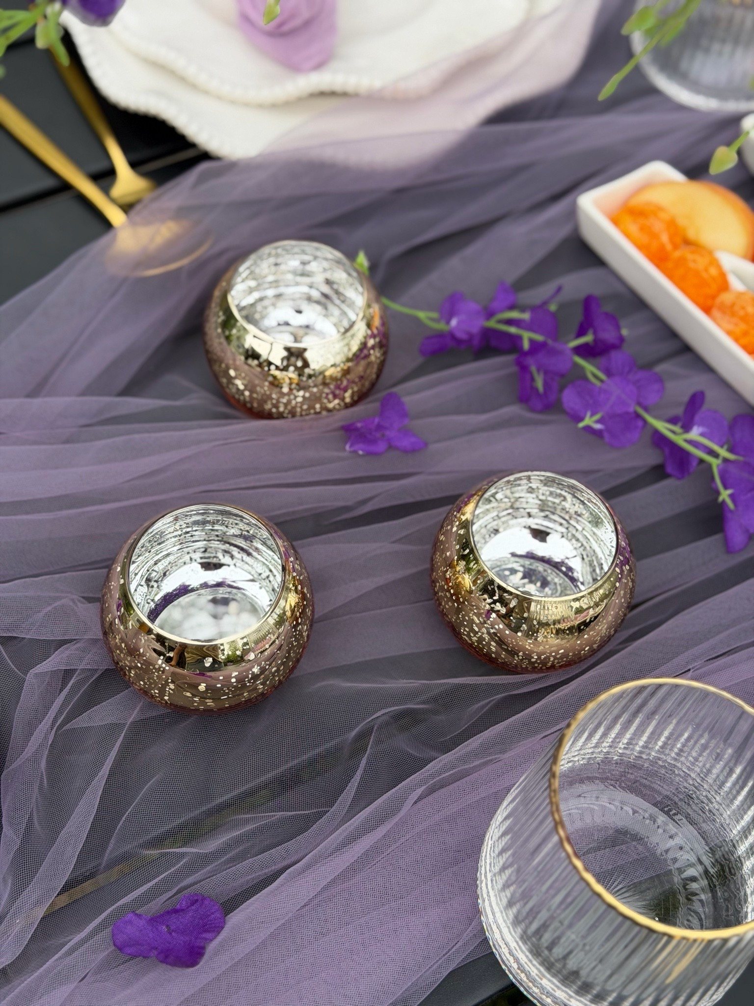 These gold tea light holders for that soft, romantic sparkle. #tabledecor #diningtable #tealight #romanticdecor #patio #amazonfinds

#LTKMothersDay #LTKSeasonal #LTKHome