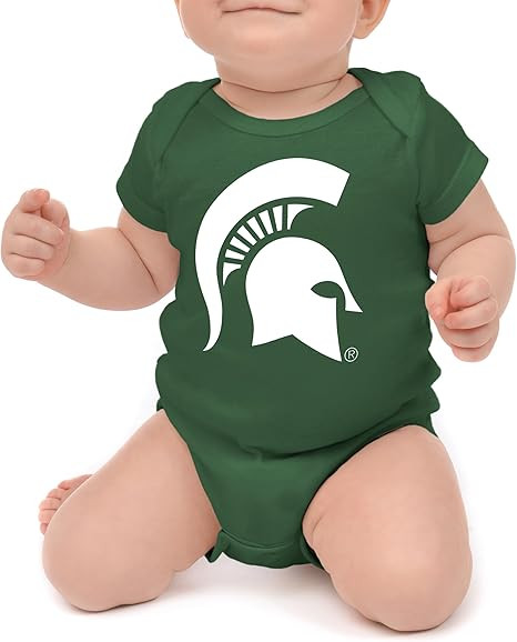 Little King NCAA Short Sleeve Romper-Big Logo 100% Cotton-Sizes 0-3M 6M 12M 18M | Amazon (US)