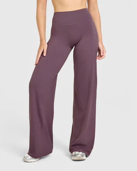 SoftMotion™ Straight Leg Bottoms with White Logo 
 Vintage Purple | Oner Active (UK / US)