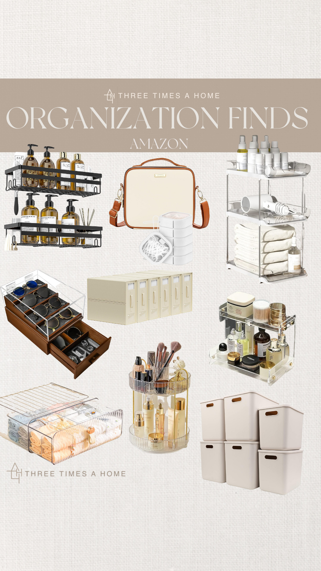 STORi Audrey Stackable Clear Bin Plastic Organizer Drawers | 2 Piece Set | Organize Cosmetics and... | Amazon (US)