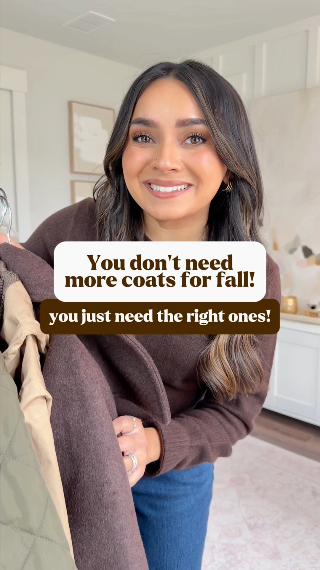 Fall Coats & Jackets!
For reference: I’m 5’0, petite, 32b bra size, and 2/26 in bottoms, pear shaped. 
*Everything I share is unaltered! TTS means true to size. Between size 5-6.5 in shoes

Brown wool trench coat size xs petite TTS
Rain jacket size xs TTS
Quilted jackets size xs petite TTS
Suede jacket size xs TTS - size up a size to zip over thick sweaters
Plaid funnel neck jacket size xs petie TTS



Brown sweater size xs petite TTS
Flare jeans size small petite -  - Use code HONEYSWEETXSPANX for 15% off!
Brown booties size 5.5 TTS