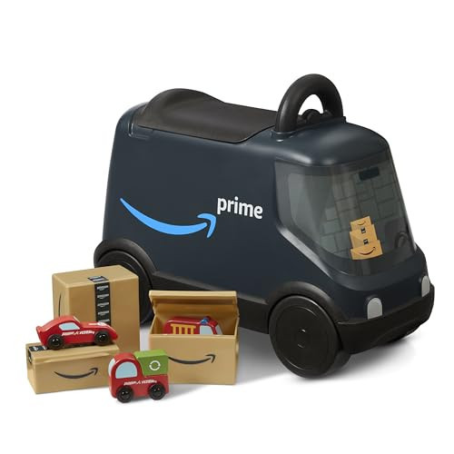 Amazon Delivery Van Ride On Toy for Kids, Blue Toddler Ride on Toy for Ages 2+, Amazon Exclusive | Amazon (US)