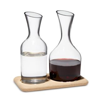Wine Water and Carafe Set with Oak Base | Bloomingdale's (US)
