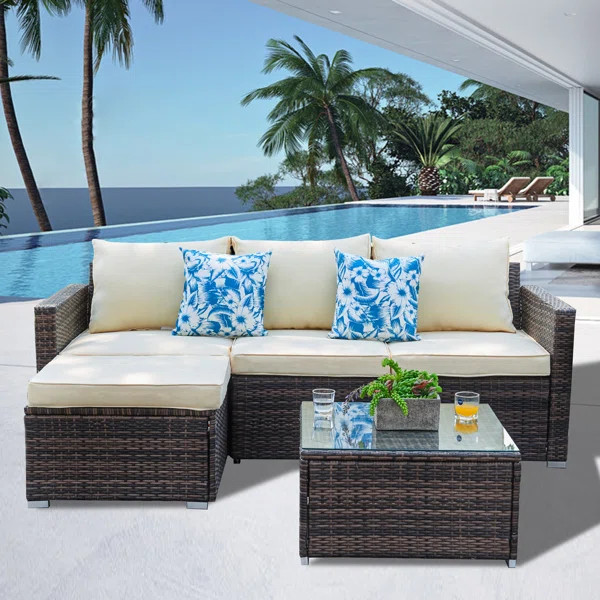 Don 4 - Person Seating Group with Cushions | Wayfair North America