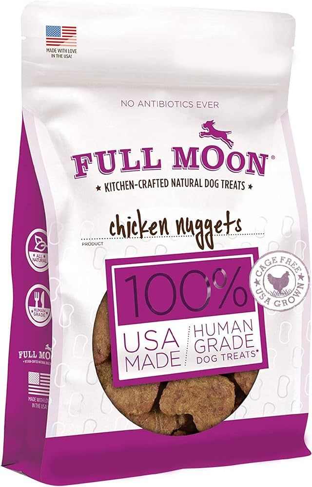 Full Moon Chicken Nuggets Healthy All Natural Dog Treats Human Grade Made in USA 12 oz | Amazon (US)