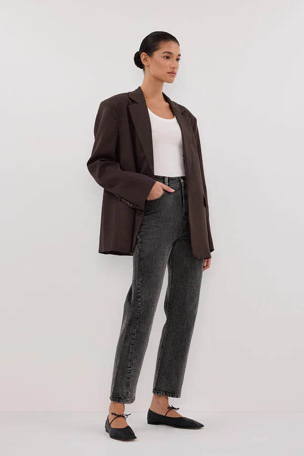 FINN WASHED BLACK TWISTED SEAM JEAN | DISSH