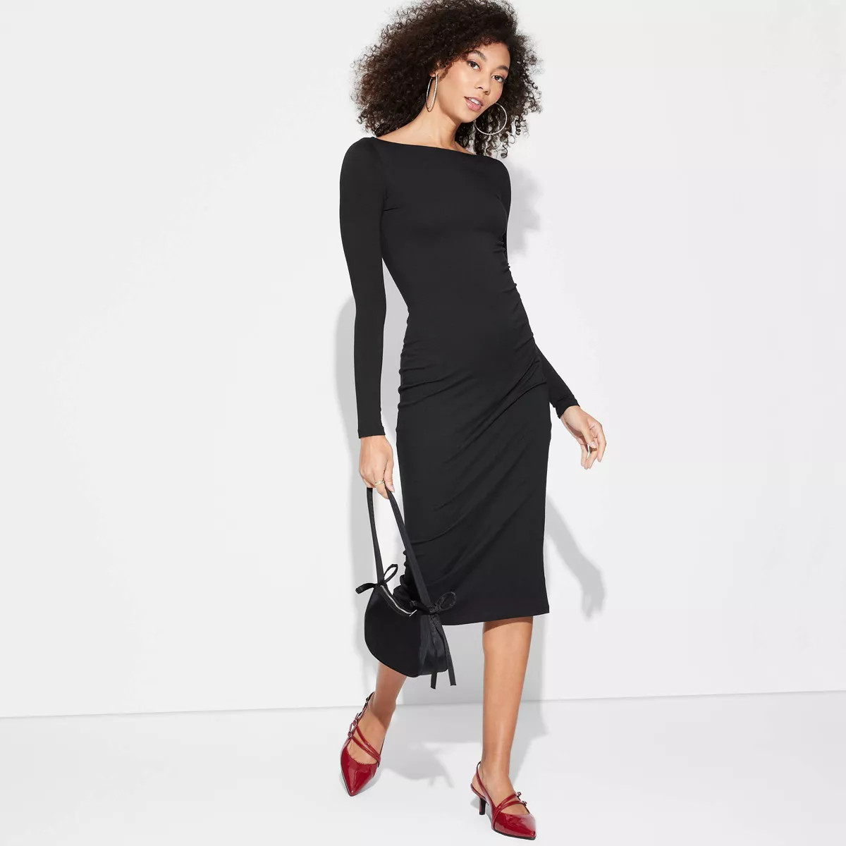 Women's Long Sleeve Knit Midi Dress - Wild Fable™ | Target