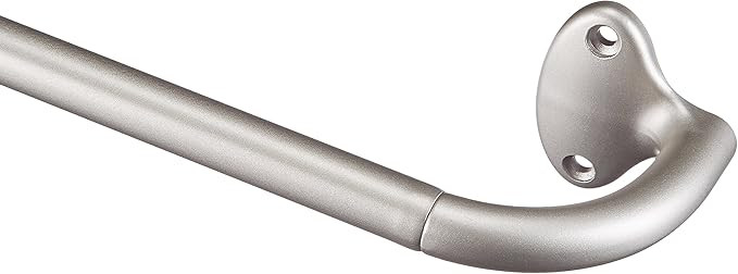 Amazon Basics Room Darkening Blackout Curtain Rod - 28" to 48", Nickel | Amazon (US)