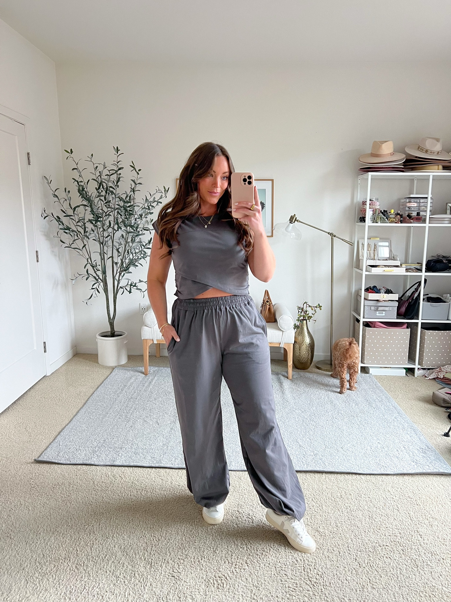 Comfy Amazon set in a size medium! 
I think I would like it more if I grabbed a large for the bottoms to be a bit looser! 

#LTKMidsize #LTKSeasonal #LTKActive