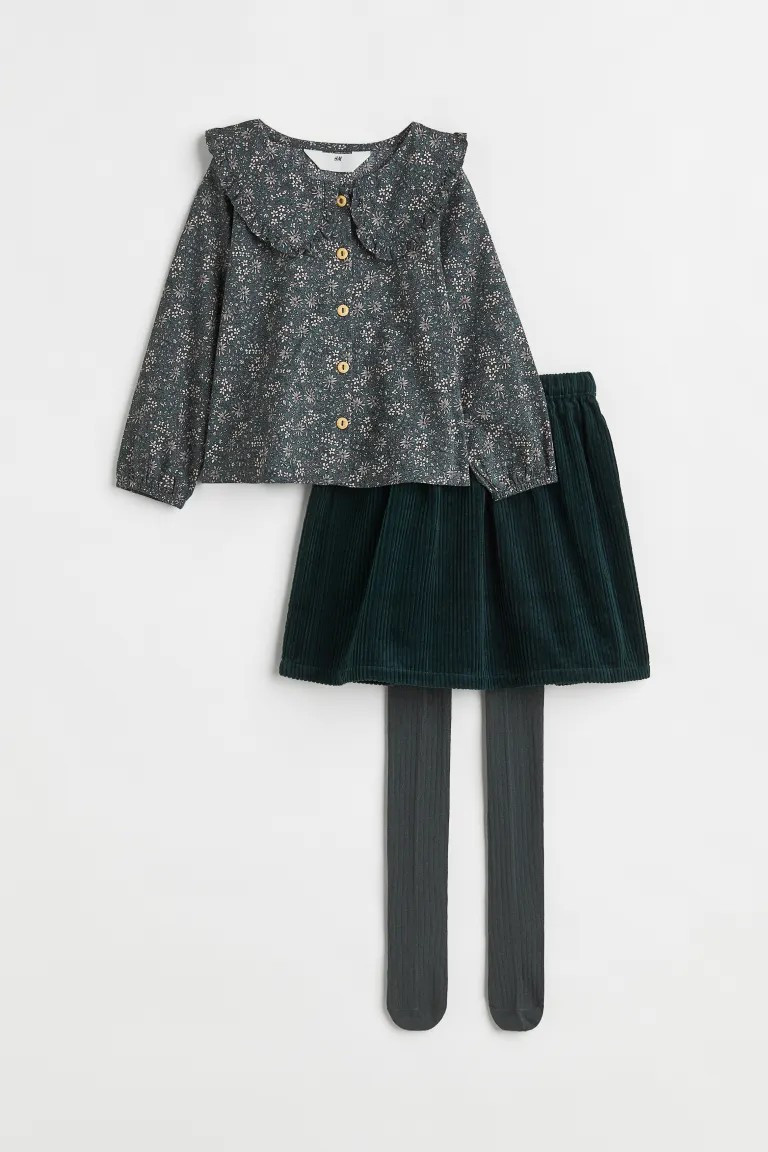 3-piece Cotton Set | H&M (US + CA)