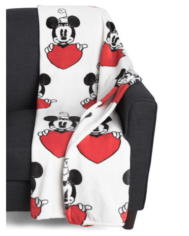 Oversized Love Hearts Minnie Throw | TJ Maxx