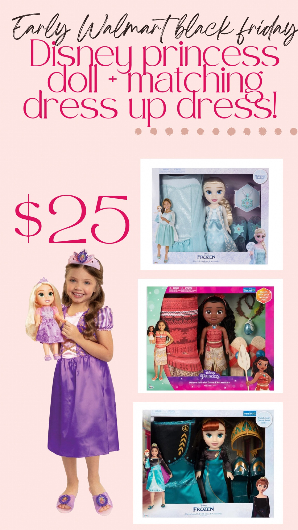 open lace back dress Disney Princess Rapunzel Doll & Vanity Set– Curacao main image 0