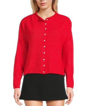 Piper Button-Front Cardigan | Dillard's