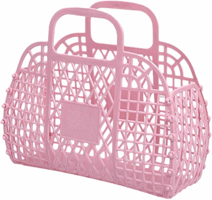 Jelly Tote Bag | Bright Color Beach Bag,Women's Tote Bag, Jelly Bag Purse, Girls Beach Bag for Li... | Amazon (UK)