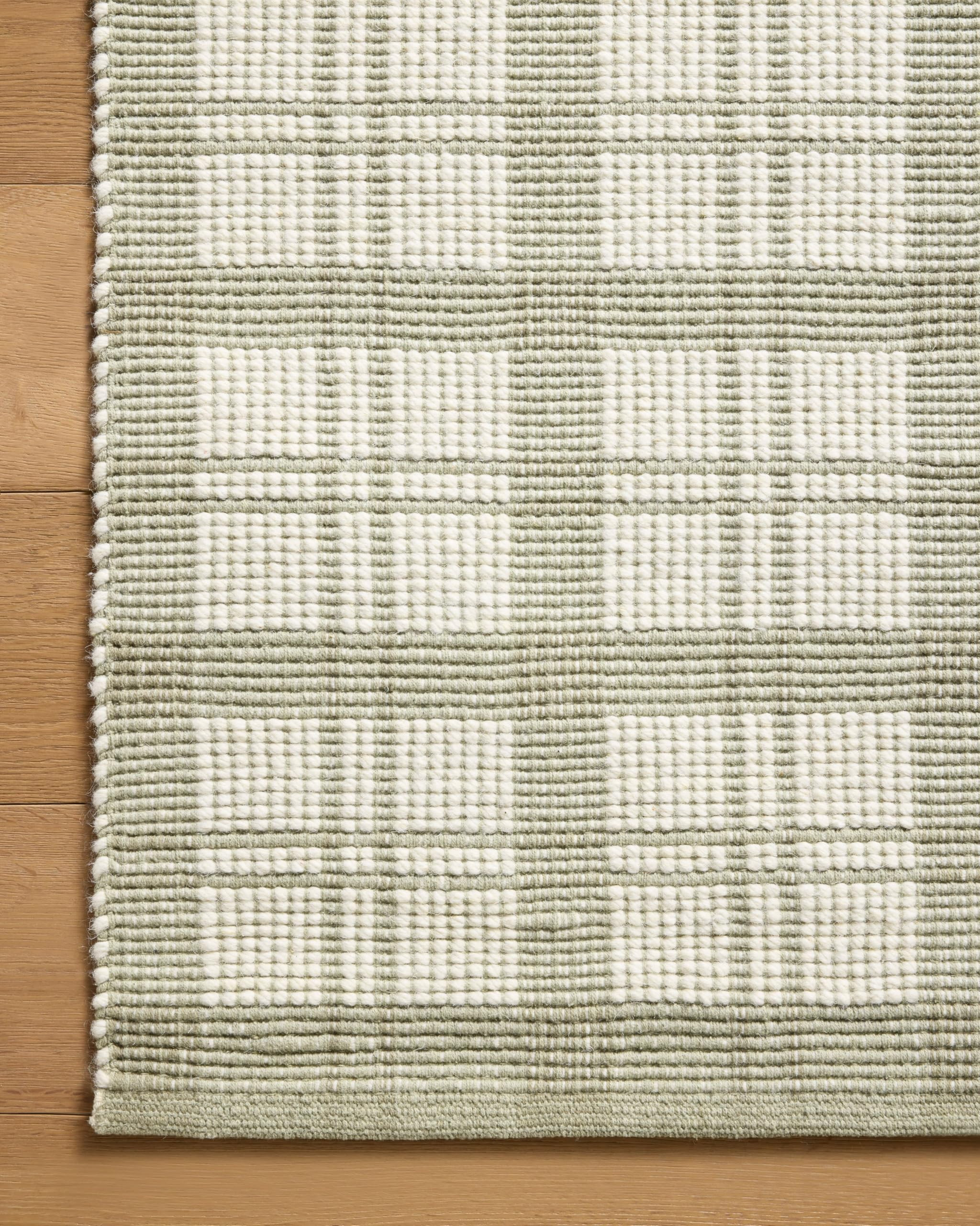 Loloi Magnolia Home by Joanna Gaines Ryder Collection RYD-01 Sage/Ivory 3'-6" x 5'-6" Accent Rug | Amazon (US)