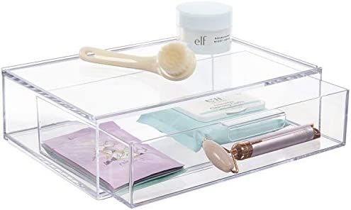 STORi Audrey Stackable Clear Plastic Organizer Drawer | 12-Inches Wide | Organize Eyeshadow Palet... | Amazon (US)