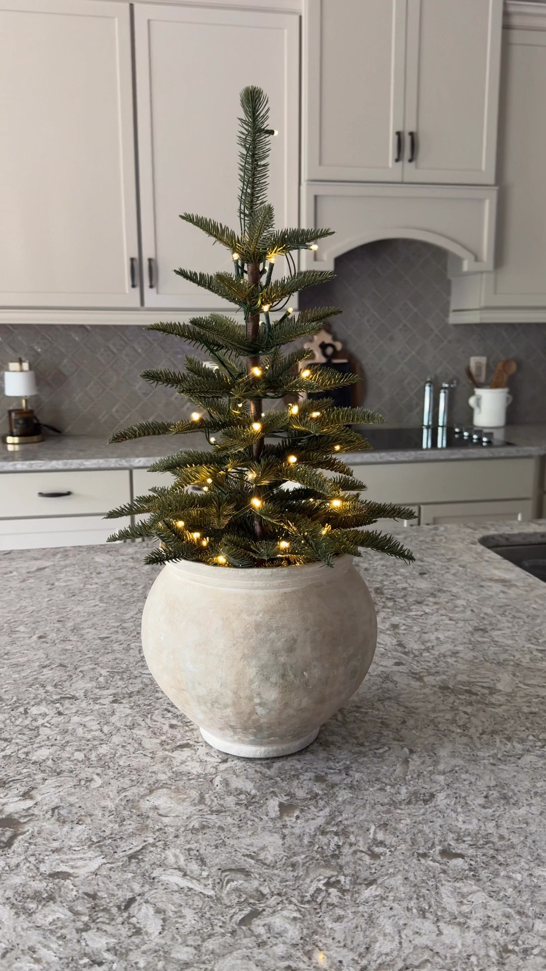 This is one of my favorite tabletop Christmas trees from last year. It just so happens that it fits perfectly inside this pot! A match made in heaven.🎄

#LTKVideo #LTKHoliday #LTKHome