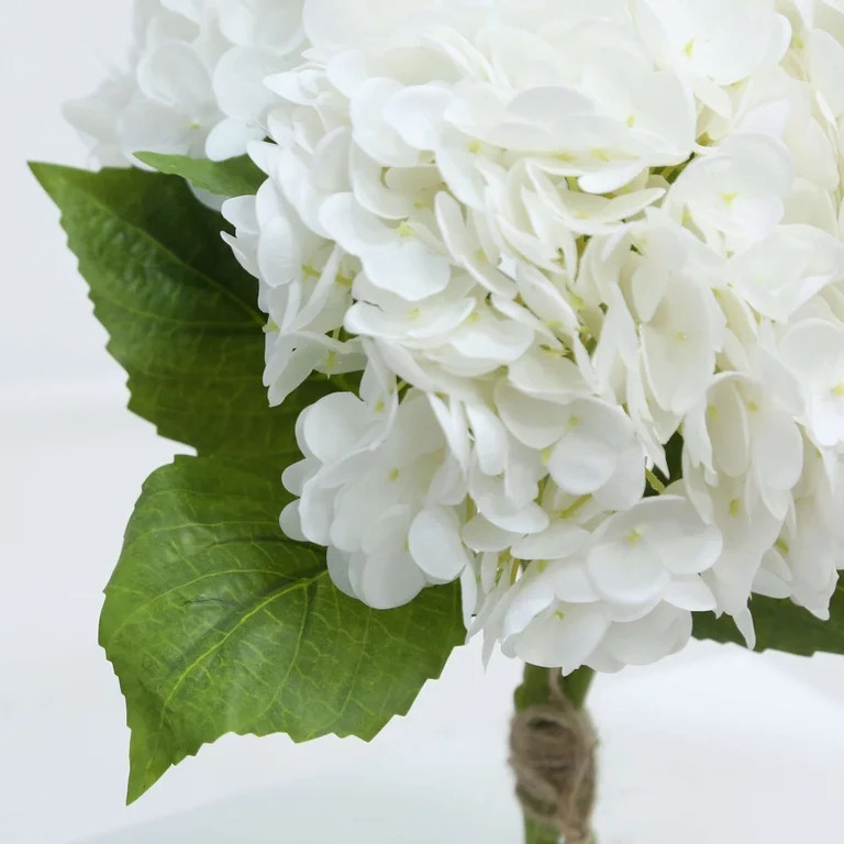 Faux Hydrangea Bundle, White, 19", by My Texas House | Walmart (US)