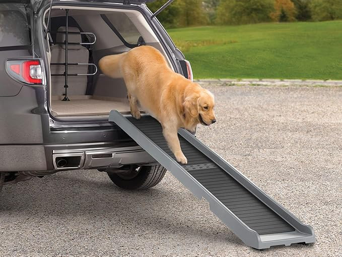 WeatherTech PetRamp - Non-Slip, Portable Dog Ramp for Large Dogs to 300 Pounds, 67" x 15" - Tract... | Amazon (US)