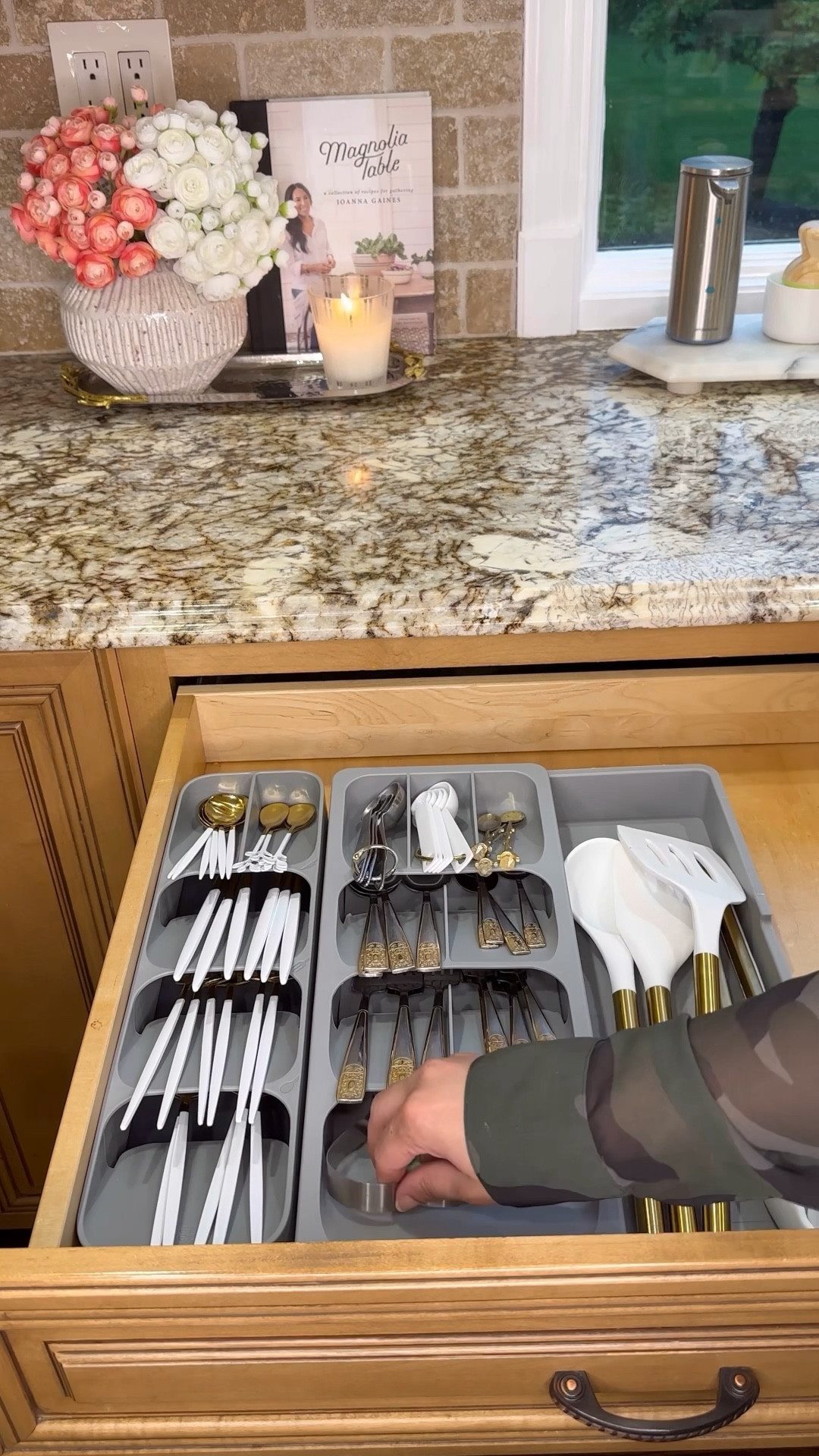 Organize your kitchen after the holidays. This expandable organizer works great to organize  all the cutlery @amazon #amazonhome 

#LTKSaleAlert #LTKHome #LTKFindsUnder50