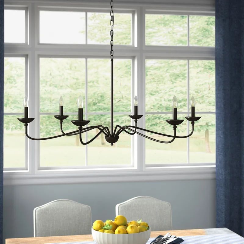 Ralls 6-Light Farmhouse Metal Chandelier | Wayfair Professional