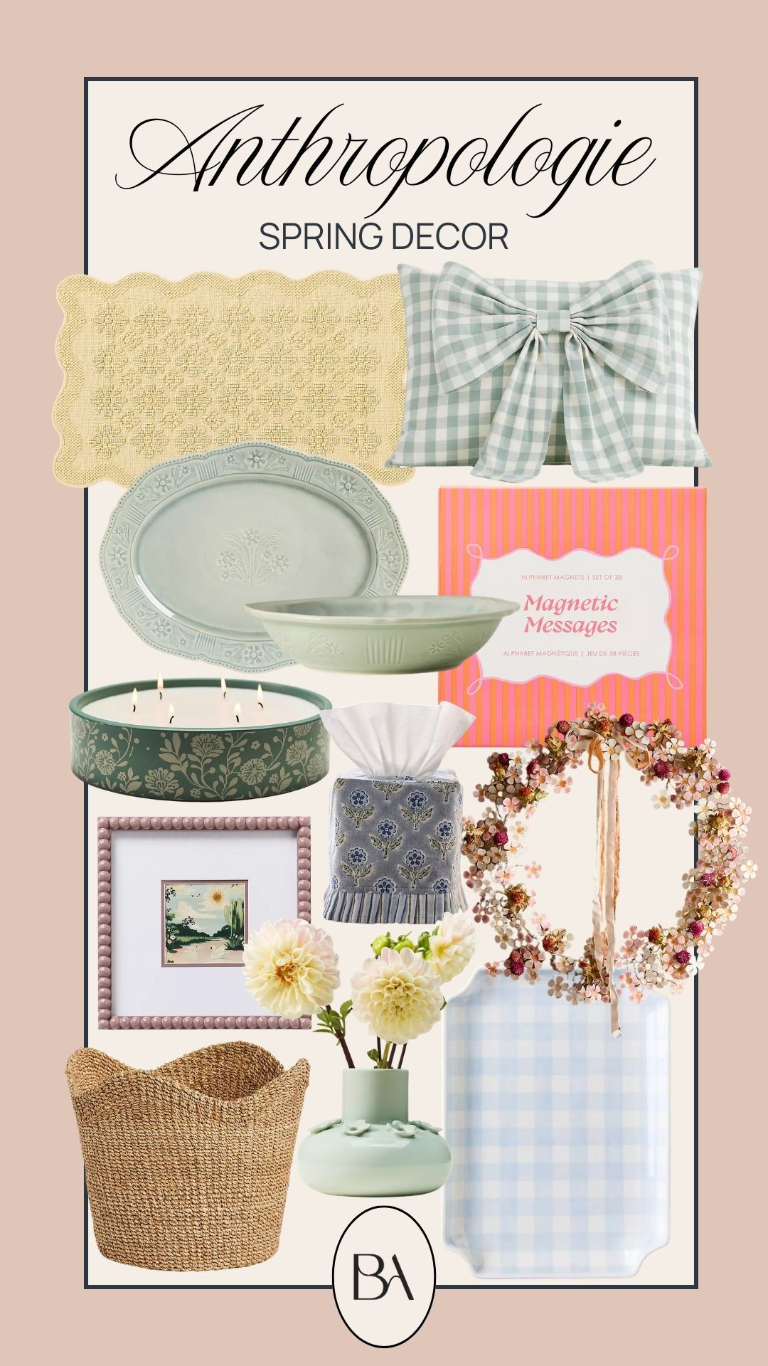 Anthropologie spring decor to brighten up your home!  

 #LTKSpringSale #LTKSeasonal #LTKHome