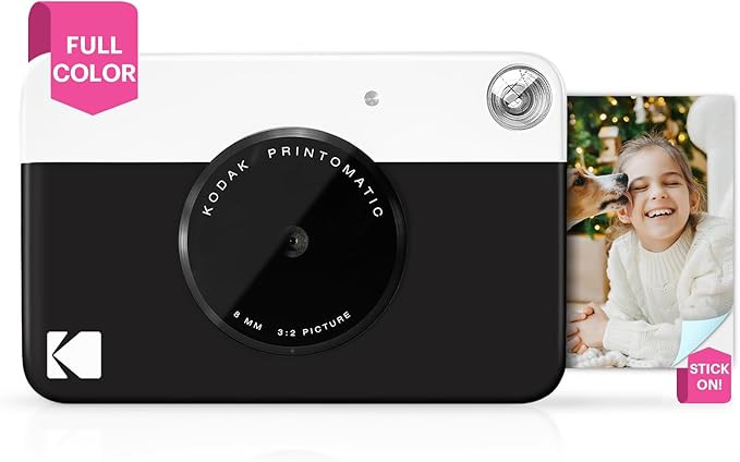 KODAK Printomatic Full-Color Instant Print Digital Camera - Colorful Photos On Zink 2x3" Sticky-B... | Amazon (US)