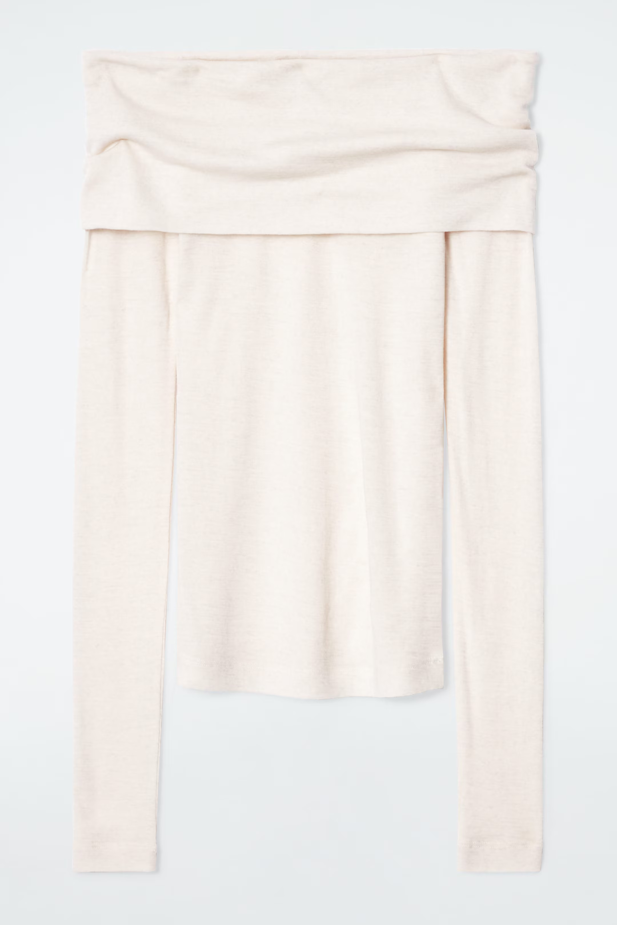OFFTHESHOULDER MERINO WOOL TOP - OFF-WHITE | COS (AU)