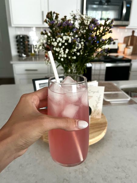 strawberry lemonade in the cutest glasses ✨🤌🏼🎀

#LTKHome #LTKFindsUnder50