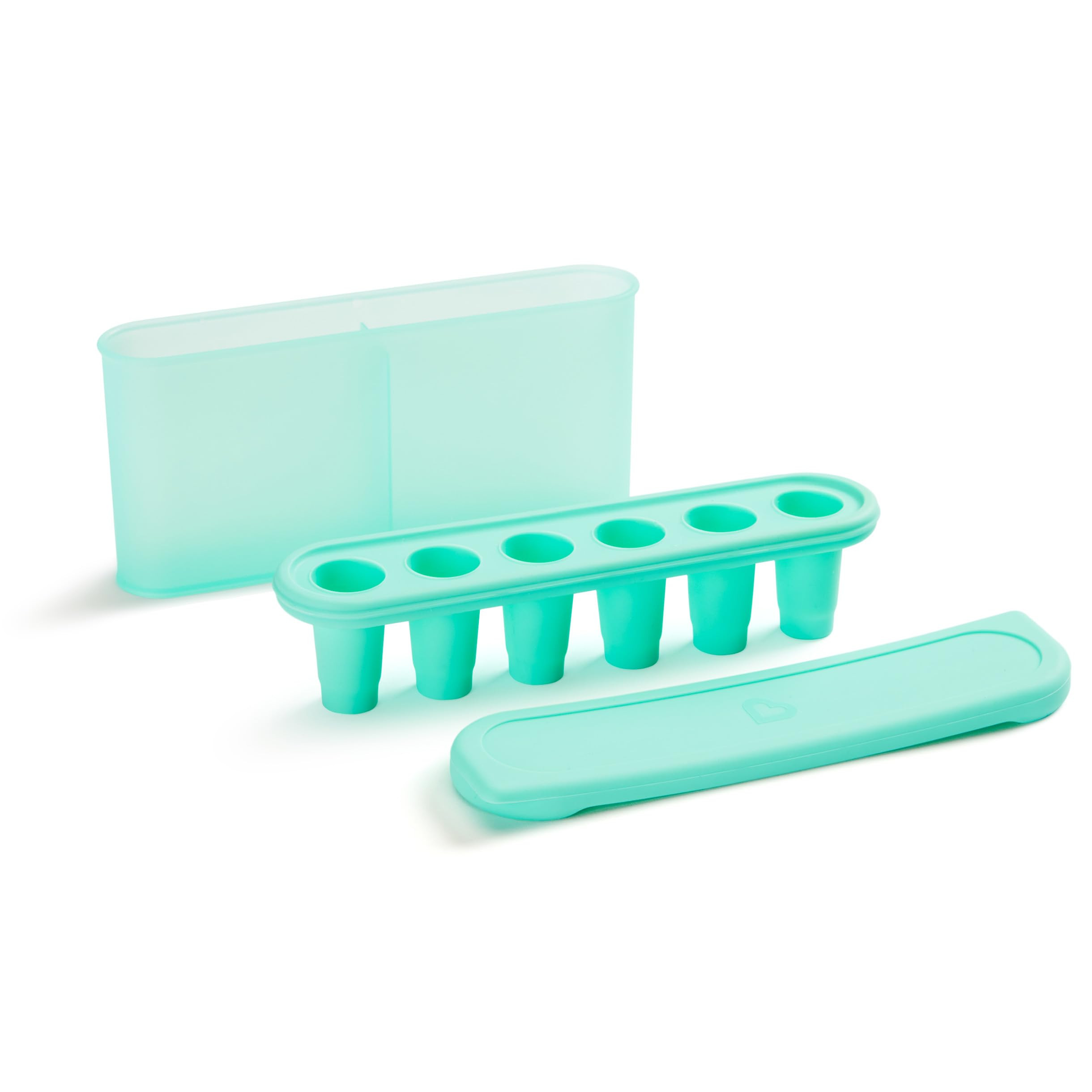 Munchkin® Silicone Baby Food Freezer Tray with Lid - Baby Popsicle Molds for Breastmilk, Fruit, ... | Amazon (US)