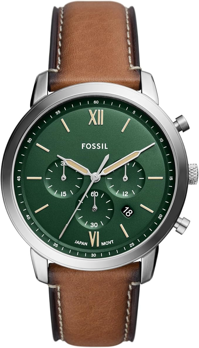 Fossil Men's Watch, Neutra Quartz Stainless Steel Chronograph Watch for Men | Amazon (US)