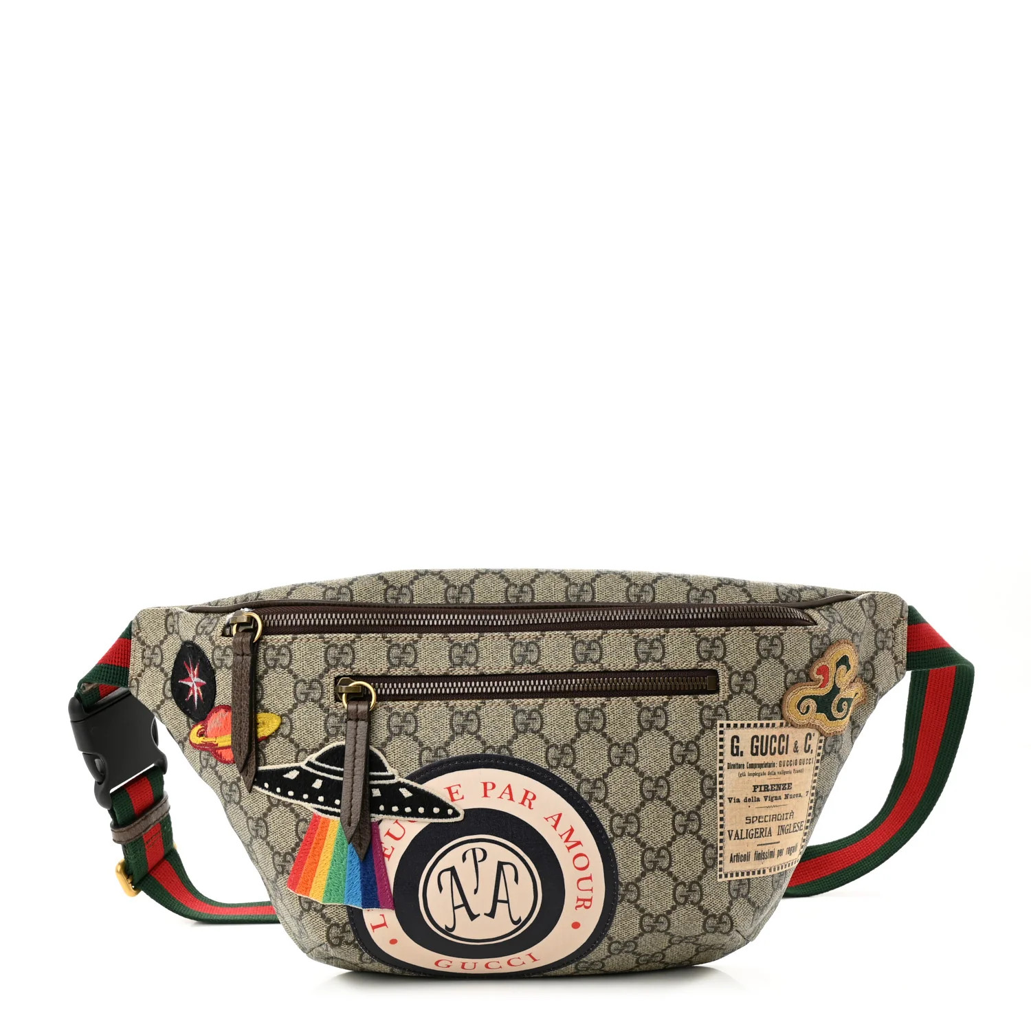 GG Supreme Monogram Courrier Belt Bag Beige New Acero | FASHIONPHILE (US)